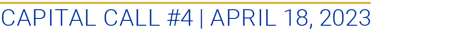 Capital Call #4 | April 18, 2023