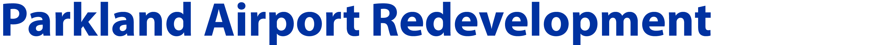 Parkland Airport Redevelopment