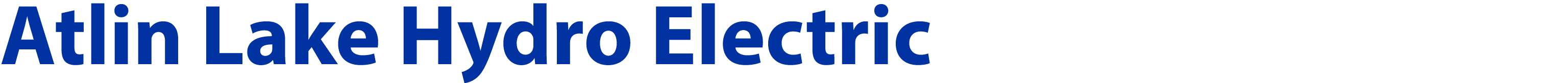 Atlin Lake Hydro Electric 