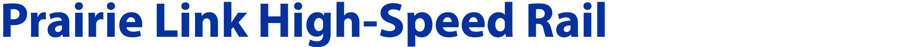 Prairie Link High Speed Rail